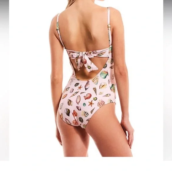 Antonio Melani Jennifer Sumko sea shell one piece swimsuit swim size - Picture 2 of 8
